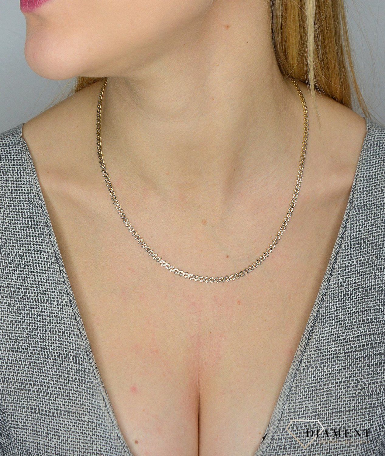 Złoty łańcuszek 333 o szerokości 4 mm DIA-LAN-1455-333 4mm (2).jpg